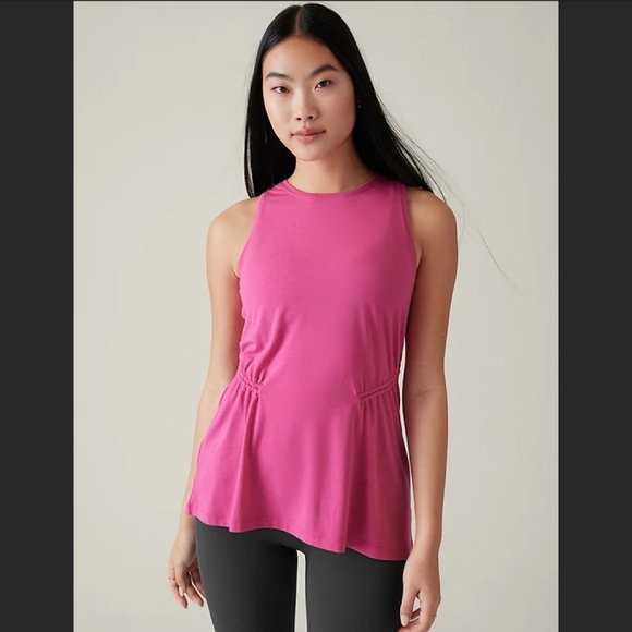NWT ATHLETA Air Out Cinch Tank - Pink - Picture 3 of 6